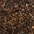 Close-up of multicolored pebbles from reddish brown, with hints of orange, to deep grays with speckles of light brownish grays. 