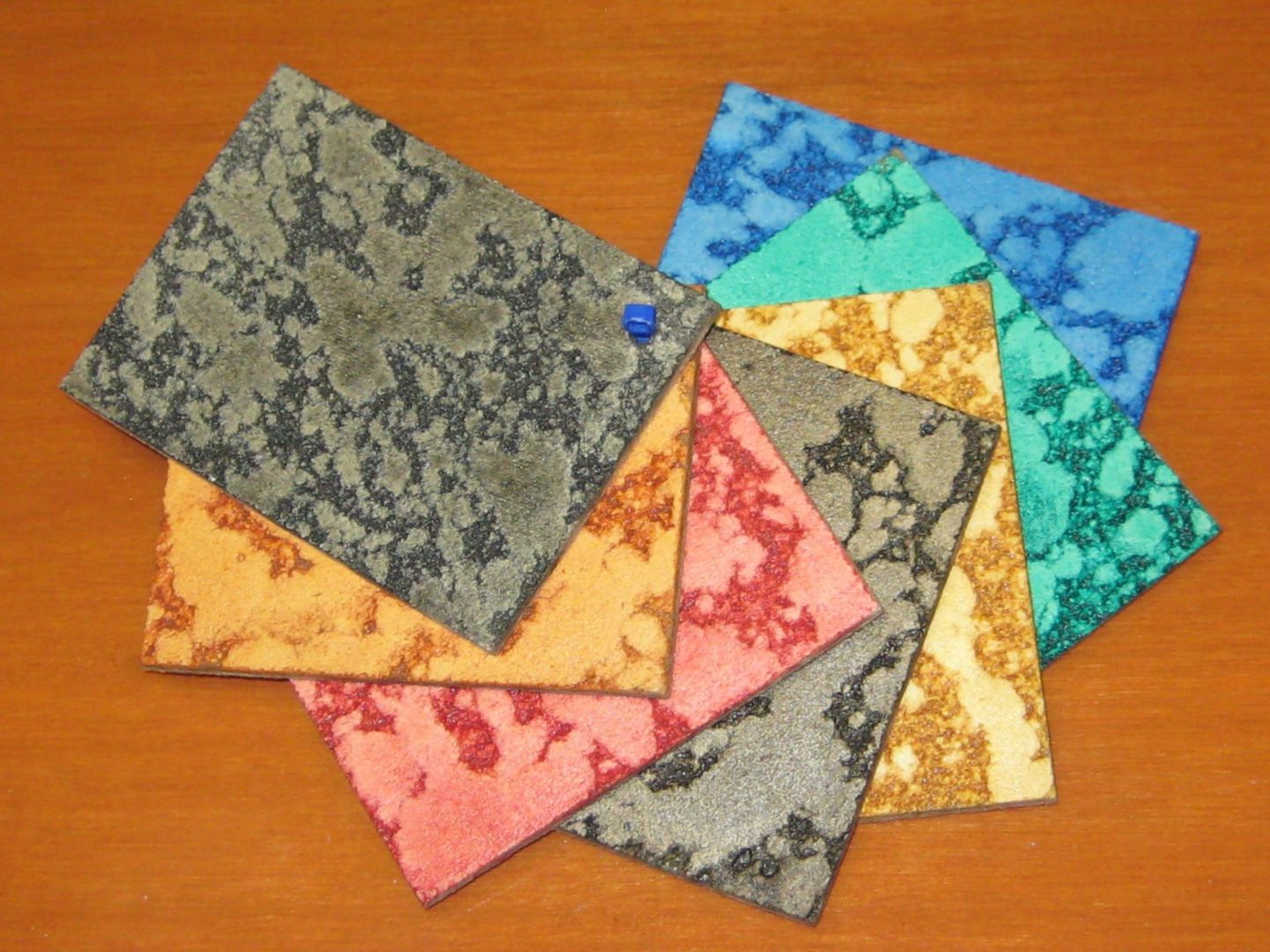 Chromastain color samples