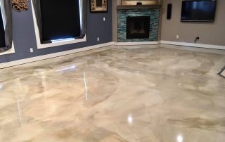 metallic epoxy floor