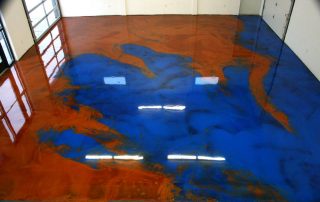metallic epoxy floor